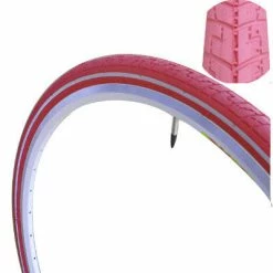 Pneu Vélo Coloré 700 Dutch Perfect SRI 27 No Puncture -Par taille Soldes pneu velo rose anti crevaison 700x38c dutch perfect full