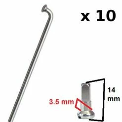 CN-Spoke Rayons Roue De Vélo Avec écrous à Rayon - Kit De 10 Pièces -Par taille Soldes rayons roue de velo avec ecrous a rayon kit de 10 pieces full 5