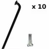 CN-Spoke Rayons Vélo Noirs 2 Mm Avec écrous - Lot De 10 Pièces -Par taille Soldes rayons velo noirs 2 mm avec ecrous lot de 10 pieces full