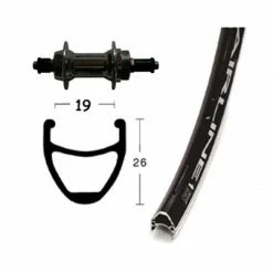 Roue Arrière à Roue Libre Vélo 28 Pouces Noire Airline Rodi -Par taille Soldes roue arriere a roue libre velo 28 pouces noire airline rodi full 4