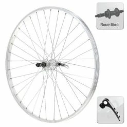 Exal Roue Arrière Vélo 26 Pouces Aluminium Roue Libre Serrage Rapide