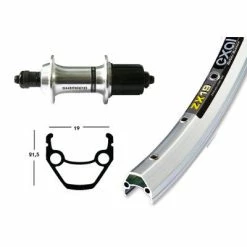 Exal Roue Arrière Vélo 26 Pouces Pour Cassette 7-8-9 Vitesses -Par taille Soldes roue arriere velo 26 pouces pour cassette 7 8 9 vitesses full 2