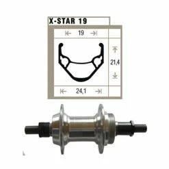 Roue Vélo Avant Argent Double Paroi 20x1.75 X-Star 19 - Ryde 7 Roue Vélo Avant Argent Double Paroi 20x1.75 X-Star 19 - Ryde -Par taille Soldes roue velo avant argent double paroi 20x1 75 x star 19 ryde full 2
